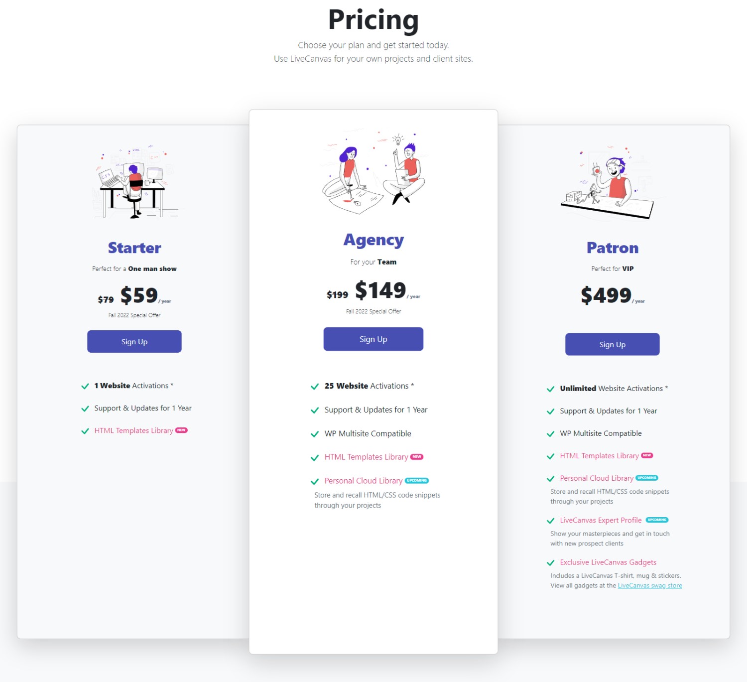 livecanvas pricing