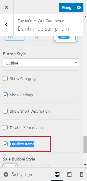 rut gon tieu de woocommerce
